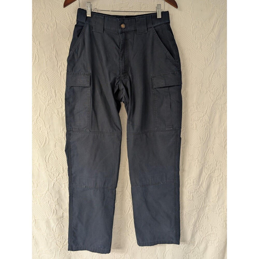 5.11 Tactical Women's Ripstop Dark Blue Military Cargo Pants, Size 30/30